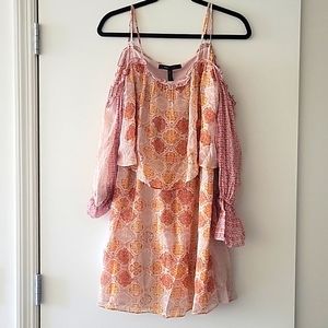 BCBGMaxAzria off the shoulder summsr dress